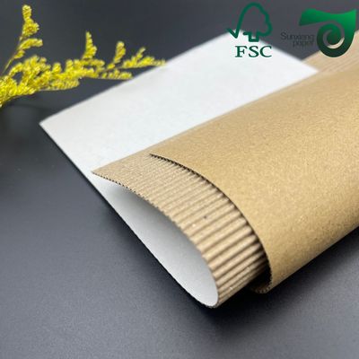FSC 90gsm 300gsm Kraft Craft Jumbo Roll Paper For Corrugated Board Making