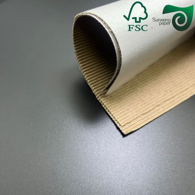 FSC Corrugated Cardboard Sheets B C E  Custom Flutes Kraft Paperboard For Packaging