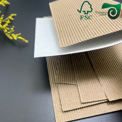 FSC Certified Corrugated Cardboard Sheets 1.5mm E F Flute For Consumer Packaging