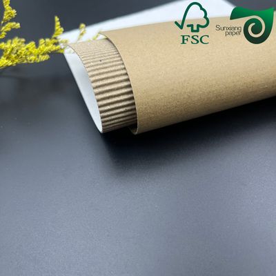 FSC 100g 200g 300g White E F Flute Puzzles Wrapping Corrugated Paper Board For Cosmetic Boxes
