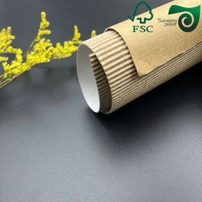 FSC Stability Single Facer White F Flute Corrugated Board Two Layer For Packaging