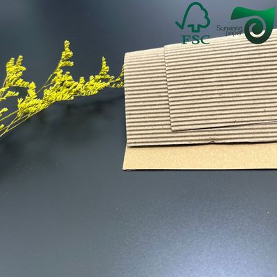 FSC  E Flute Printed Single Wall Corrugated Board 140gsm 170gsm Specialized For Coffee Sleeves