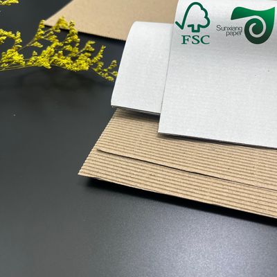 FSC E Flute Black Corrugated Paper Cardboard  110gsm 120gsm 150gsm Thickness