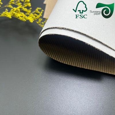 FSC 20" 28" Lightweight White Black F Flute Corrugated Cardboard For Packaging