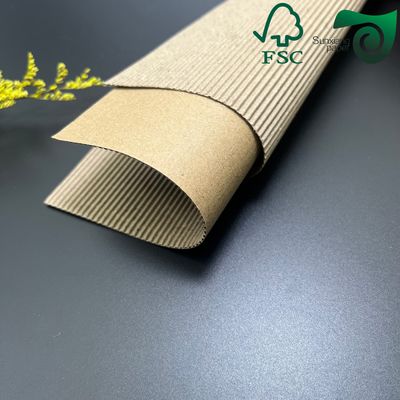1mm E And F Flute Uncoated Brown Corrugated Board