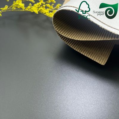 FSC E  Flute Single Wall Corrugated Cardboard Sheets For Brown Coffee Cup Covers
