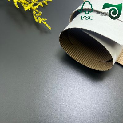 60gsm 70gsm 70cm 100cm FSC Brown Single Sided Coated Ribbed Kraft Paper For Food Wrap Bags