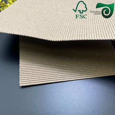 60gram 30in Kraft Paper Board 1 Side MG Pure Brown Ribbed Kraft Paper For Package