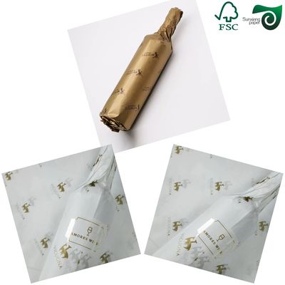 FSC 15gsm Translucent Glassine Paper Multi Color Metal Protection Gift Wrapping Solution