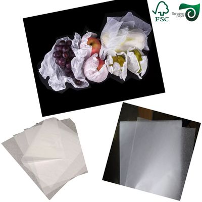 15gsm 17gsm 86cm 90cm Width White Translucent Tissue Paper Roll For Fruit Wrapping