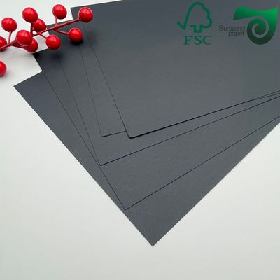 FSC 120g 180g Virgin Pulp Solid Black Paper High Burst Resistance For Premium Shopping Bags