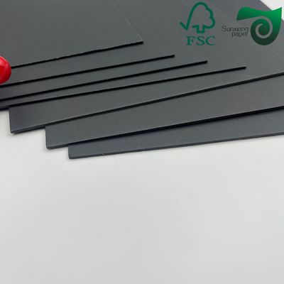 FSC 450gsm Uncoated Solid Black Virgin Pulp Paper Ideal For  Premium Product Boxes