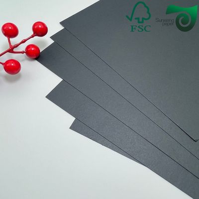 FSC Certified High Density Black Solid Cardboard Sheets Ideal For Photo Albums