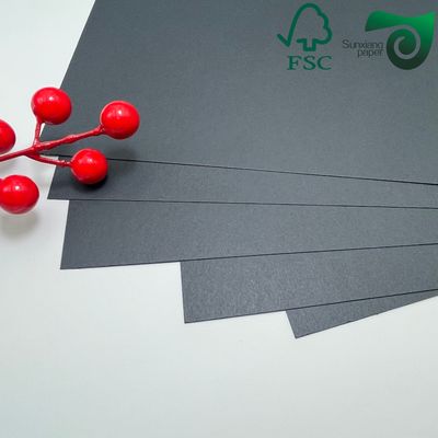 FSC Certified 300gsm 400gsm Uncoated Solid Black Paper Book Binding Board School Books