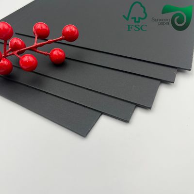 300gsm All‑Black Kraft Board Heavy Duty Fold‑Resistant Solid Black Cardboard Sheets