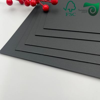 300gsm All‑Black Kraft Board Heavy Duty Fold‑Resistant Solid Black Cardboard Sheets