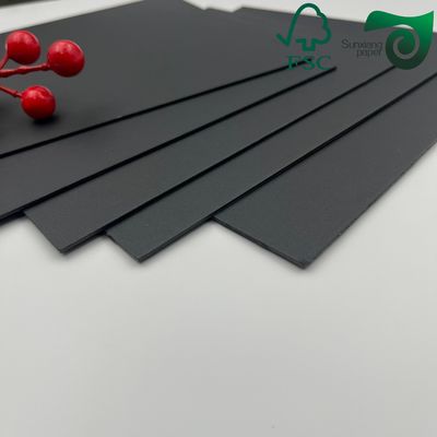 230g 530g FSC Black Thick Art Card Paper For Photo Frame Backing Black Cardboard