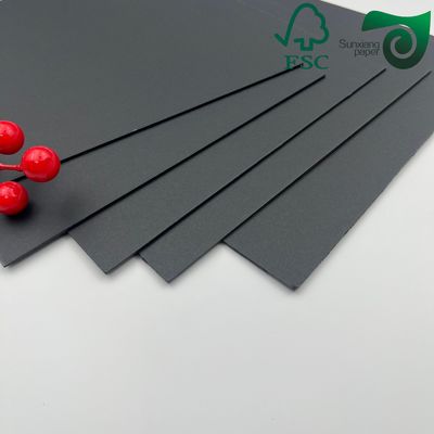 High Density Black Solid Cardboard Paper Sheets For Photo Album 300gsm 350gsm