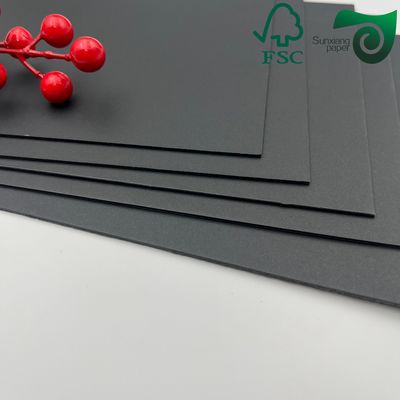 400gsm 450gsm Double Sided Deep Black Paper 610mm 860mm Matte Black Cardstock