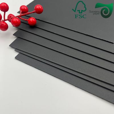 FSC 160gsm 180gsm 11"  17" Fold Resistant Black Chipboard  Ideal For Book Covers