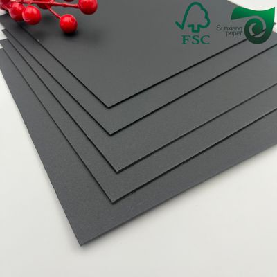 400gsm 450gsm Double Sided Deep Black Paper 610mm 860mm Matte Black Cardstock