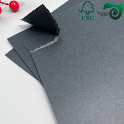 FSC 2mm Thick Grey Board With One Side Black Paper Lamination For Packaging Black Cardboard