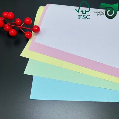 FSC Certified 75gsm Carbonless Paper  Black Image Smooth Finish CF CB 43cm 61cm