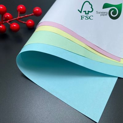 FSC Certified 50gsm 55gsm 8.5 11" Carbonless NCR Copy Paper Ideal For Office Invoices
