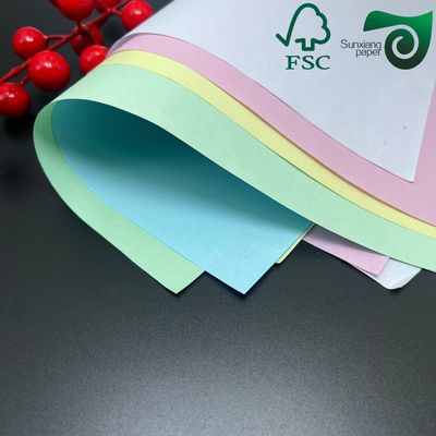 FSC Certified CB  CFB  CF 50gsm 55gsm Carbonless Copy Paper For Receipts   Black Or Blue Image