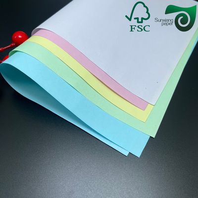 FSC 55gsm  NCR Paper Carbonless Copy Paper With Black Blue Imaging  Various Formats Available
