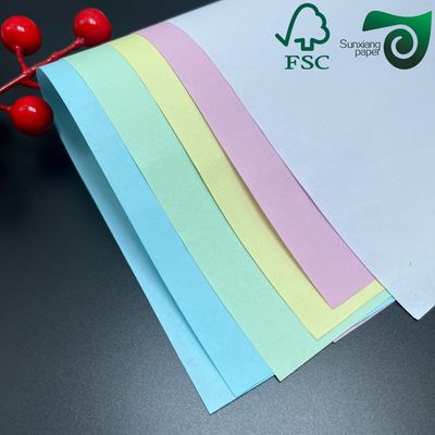 FSC Certified Clean  Hygienic Receipt Blue Carbonless Paper Multiple Colors Available