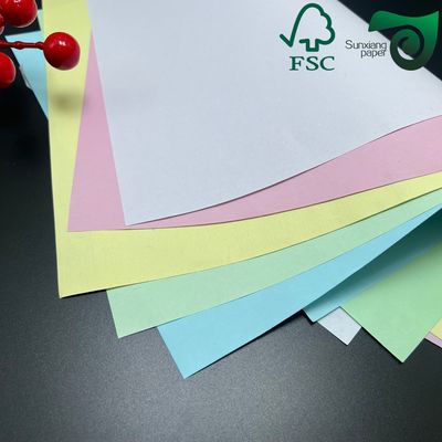 FSC Certified CB  CFB  CF 50gsm 55gsm Carbonless Copy Paper For Receipts   Black Or Blue Image