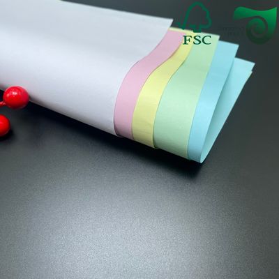 FSC 9.5"   5.5" Premium Carbonless Computer Paper  White   Colored Options