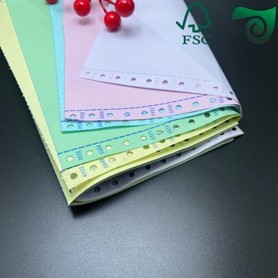 FSC Printable NCR Copy Paper White Pink Yellow  For Bank Statements Carbonless Copy Paper