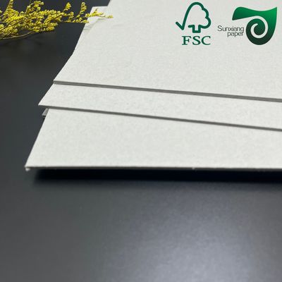 FSC 3mm  3000 Micron Rigid Grey Craft Cardboard  Smooth Surface For Packaging Folders