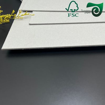 2mm Smooth Uncoated Grey Chipboard Laminated Book Binding Board For Rigid Box