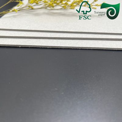 FSC Certified Rigid Grey Craft Cardboard 3mm 3000micron Smooth Surface For Packaging