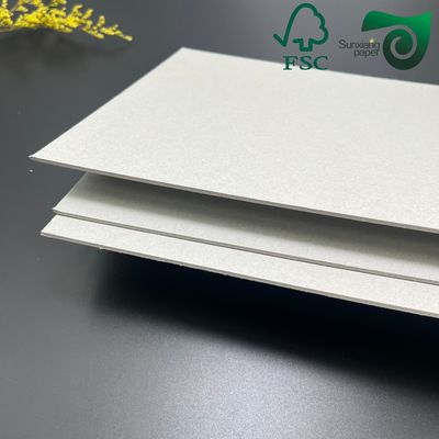 FSC Grey Board High Stiffness 250gsm For Packaging Book Binding Uncoated Book Cover Board