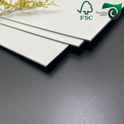 FSC Grey Board High Stiffness 250gsm For Packaging Book Binding Uncoated Book Cover Board