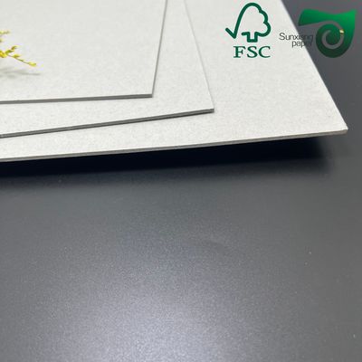 FSC Grey Board High Stiffness 250gsm For Packaging Book Binding Uncoated Book Cover Board