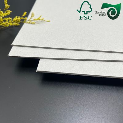 FSC Grey Board High Stiffness Smooth 250gsm For Packaging Book Binding Binding Chipboard