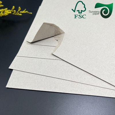 FSC Certified 1200gsm Uncoated Book Binding Board Recycled Pulp Book Cover Board