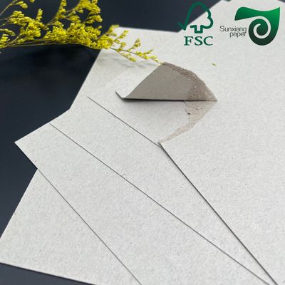 FSC Certified 1.0mm Grey Recycled Cardboard Sheets  Book Binding Carton Divider Board