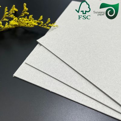 FSC Certified 3mm  3000 Micron Rigid Grey Craft Cardboard For Packaging