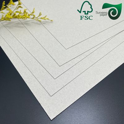 FSC Certified 3mm  3000 Micron Rigid Grey Craft Cardboard For Packaging