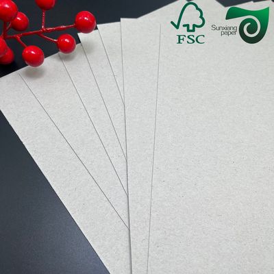 FSC 1300gsm Laminated Grey Chipboard Hard High Folding Strength For Storage Box