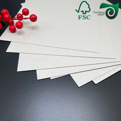 FSC Recycle Pulp 0.45 4.0mm High Stiffness Grey Board For Photo Frame Book Binding Board