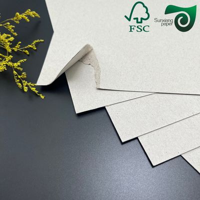 Double Faced Grey Card Board 0.5mm 4mm Thickness For Duplex Book Binding FSC