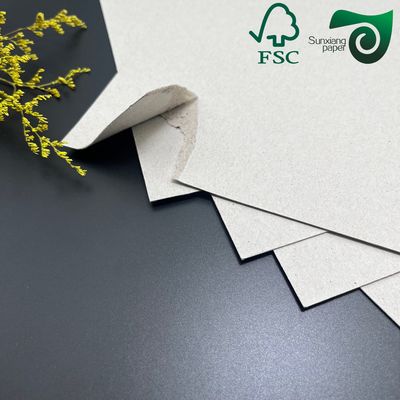 FSC Certified 3mm 3000 Micron Rigid Grey Craft Cardboard Smooth Uncoated Surface