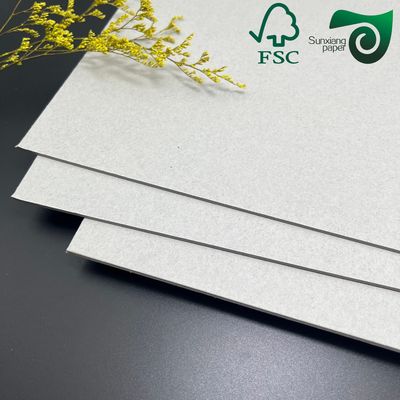 FSC Recycle Pulp 0.45 4.0mm High Stiffness Grey Board For Photo Frame Book Binding Board